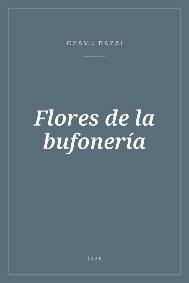 Portada de Flores de la bufonería