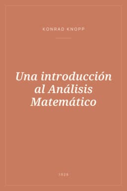 Portada de Una introducción al Análisis Matemático