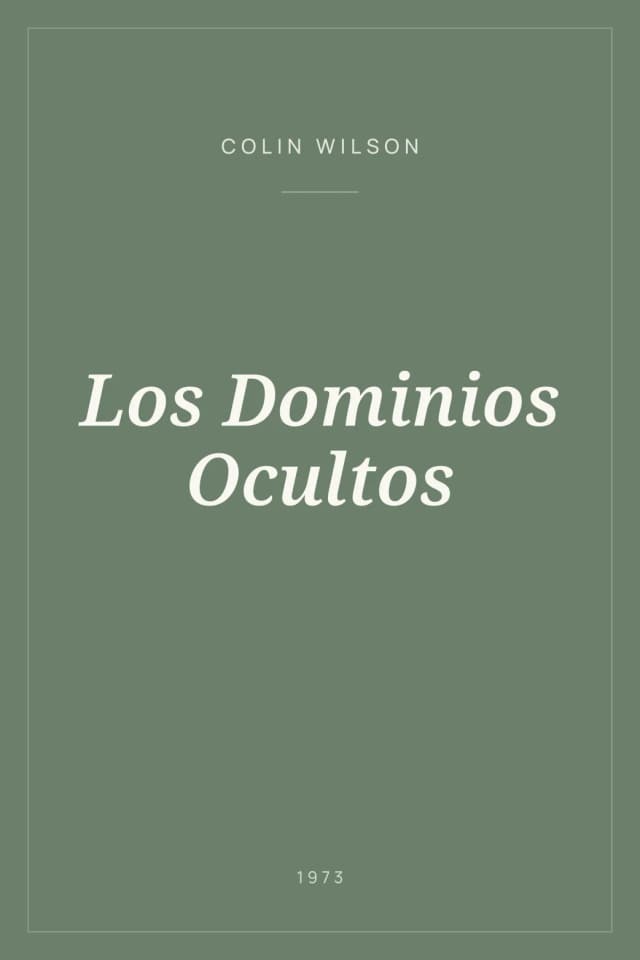 Portada de Los Dominios Ocultos