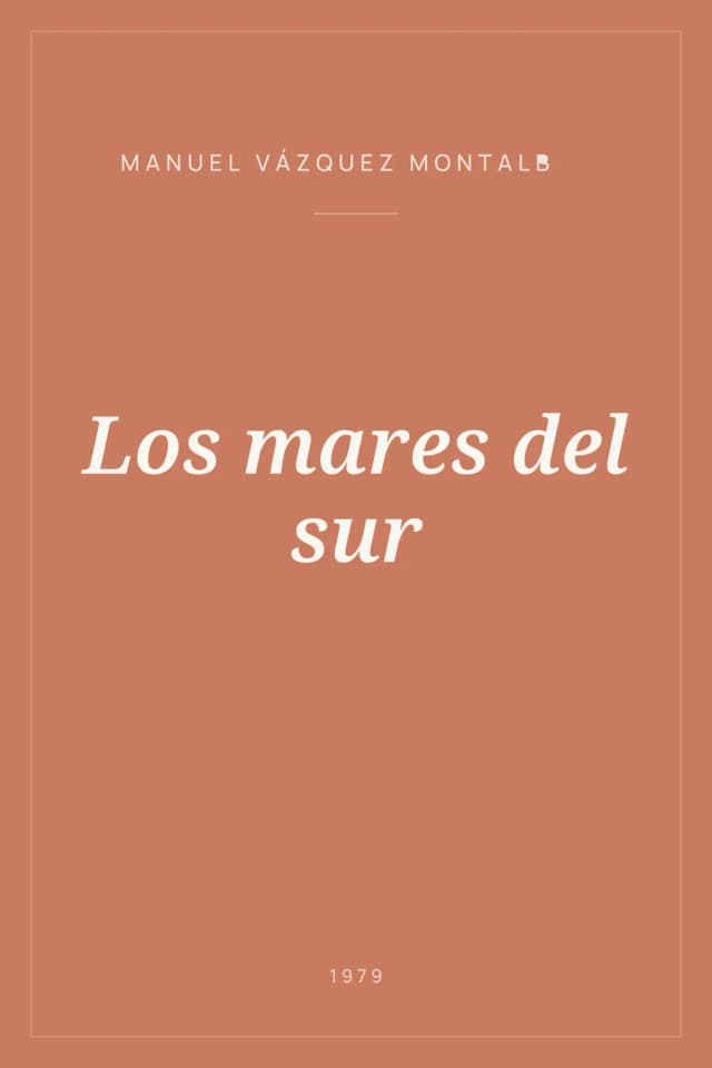 Portada de Los mares del sur