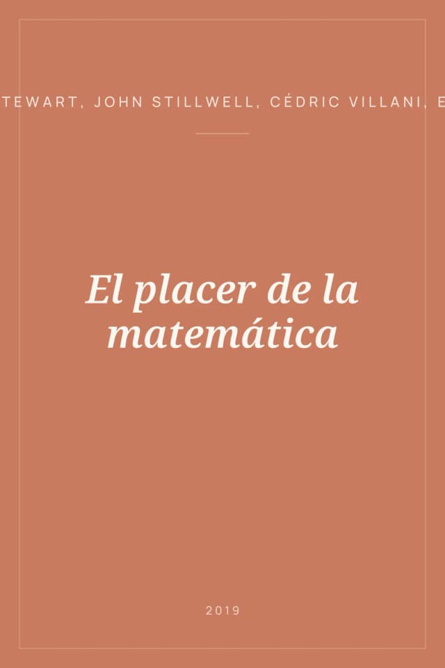 Portada de El placer de la matemática