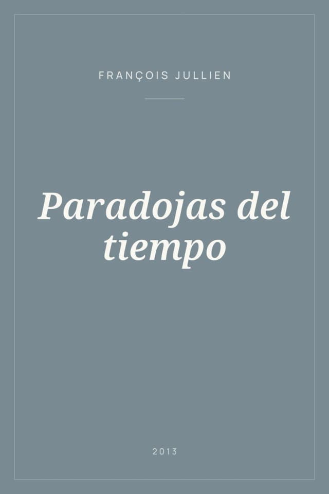 Portada de Paradojas del tiempo