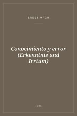 Portada de Conocimiento y error (Erkenntnis und Irrtum)