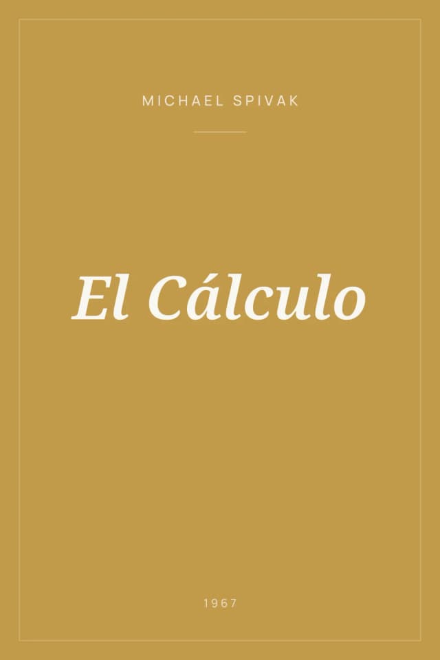 Portada de El Cálculo