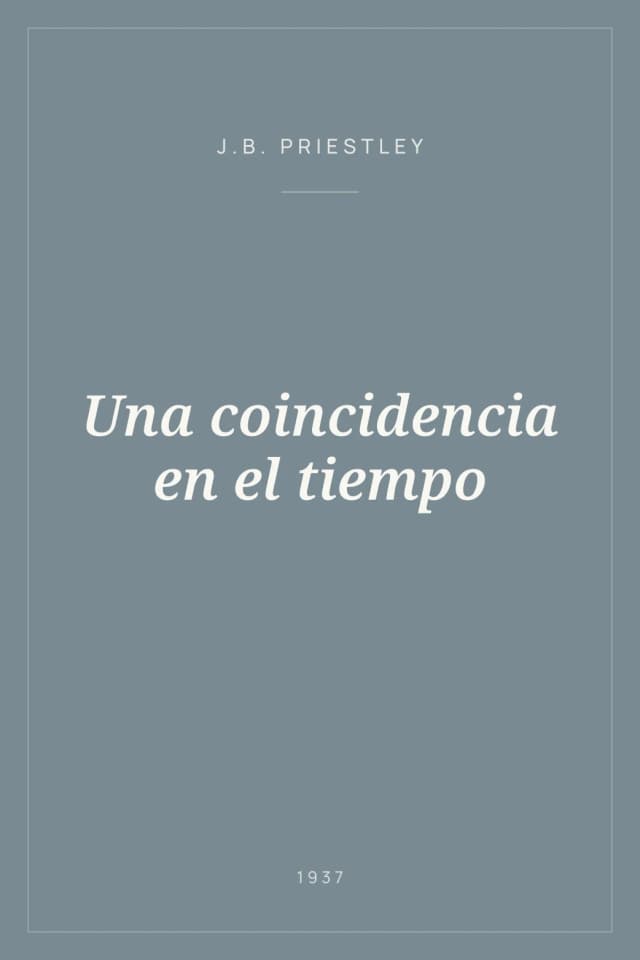 Portada de Una coincidencia en el tiempo
