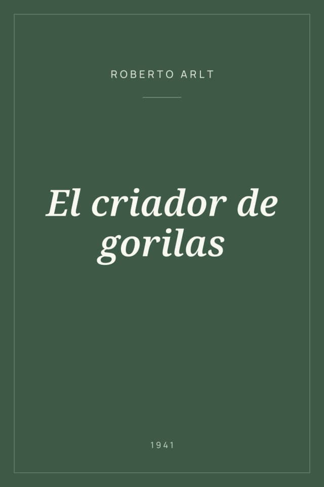 Portada de El criador de gorilas