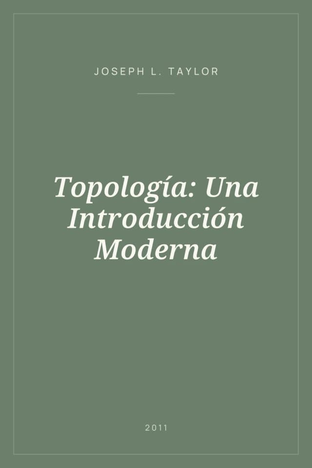 Portada de Topología: Una Introducción Moderna