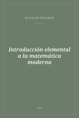Portada de Introducción elemental a la matemática moderna