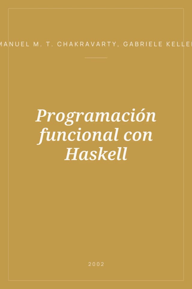 Portada de Programación funcional con Haskell