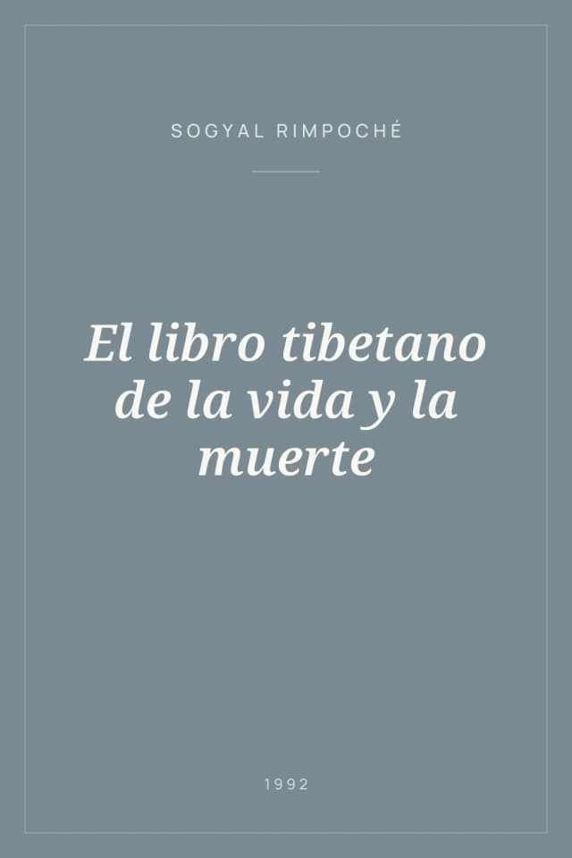 Portada de El libro tibetano de la vida y la muerte