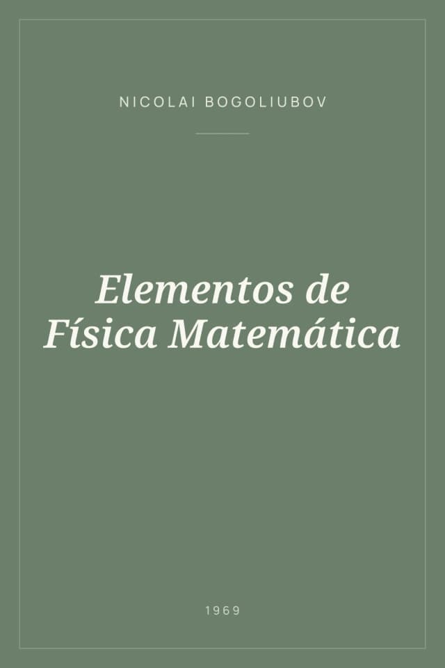 Portada de Elementos de Física Matemática