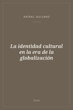 Portada de La identidad cultural en la era de la globalización