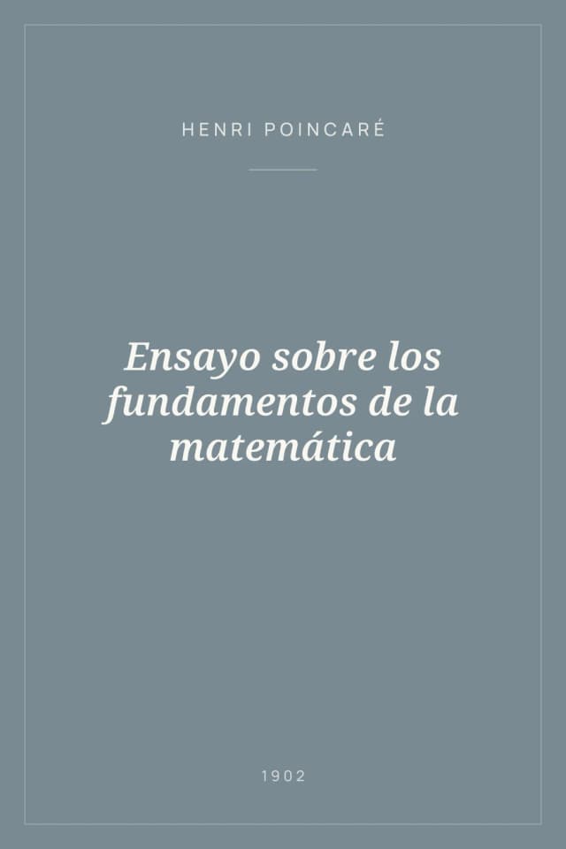 Portada de Ensayo sobre los fundamentos de la matemática