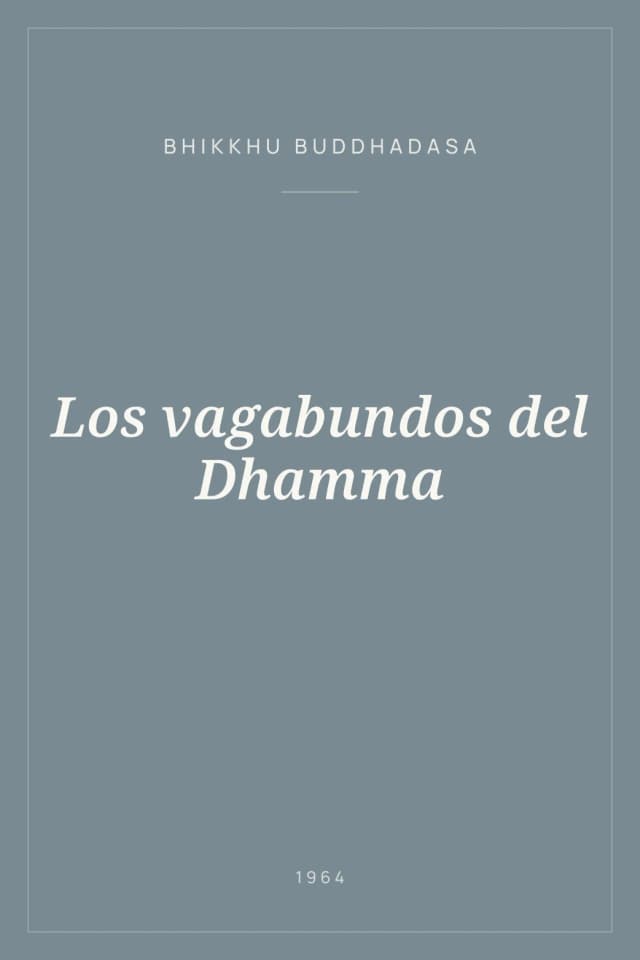 Portada de Los vagabundos del Dhamma