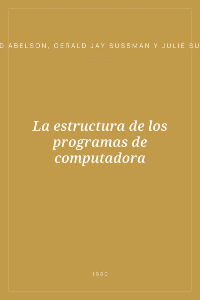 Portada de La estructura de los programas de computadora