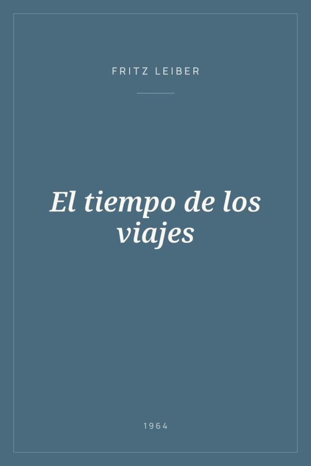 Portada de El tiempo de los viajes