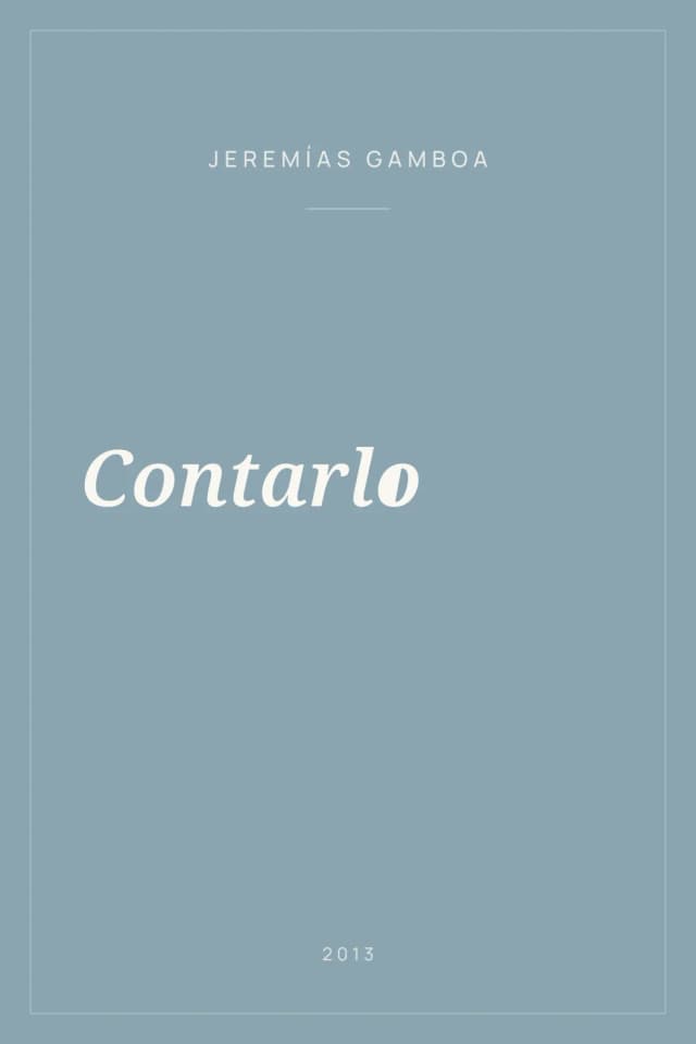 Portada de Contarlo todo