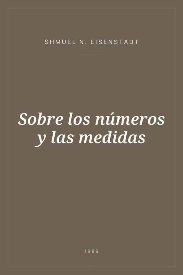 Portada de Sobre los números y las medidas