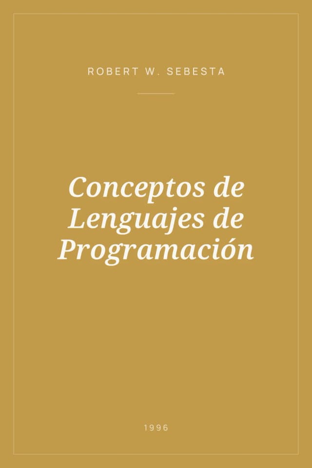 Portada de Conceptos de Lenguajes de Programación