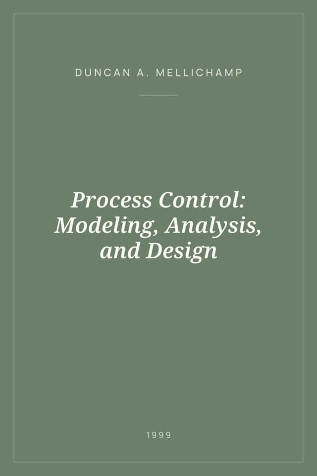 Portada de Process Control: Modeling, Analysis, and Design