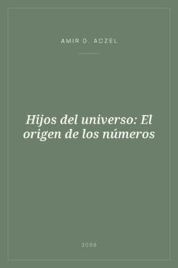 Portada de Hijos del universo: El origen de los números