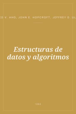 Portada de Estructuras de datos y algoritmos