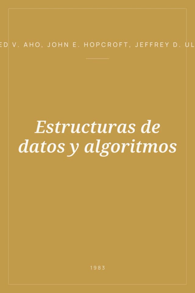 Portada de Estructuras de datos y algoritmos