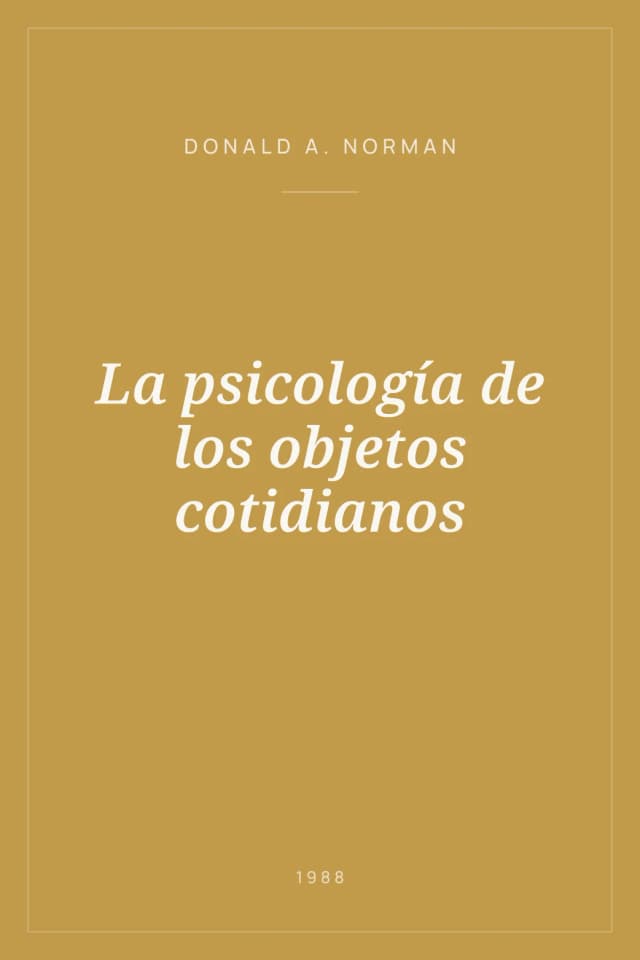 Portada de La psicología de los objetos cotidianos
