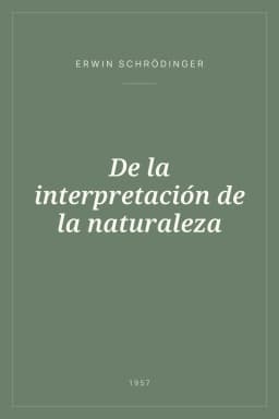 Portada de De la interpretación de la naturaleza