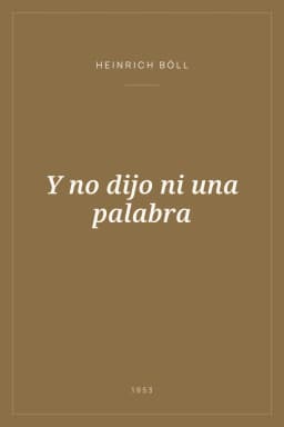 Portada de Y no dijo ni una palabra
