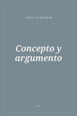 Portada de Concepto y argumento