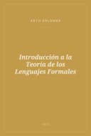 Portada de Introducción a la Teoría de los Lenguajes Formales