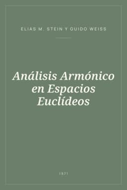 Portada de Análisis Armónico en Espacios Euclídeos