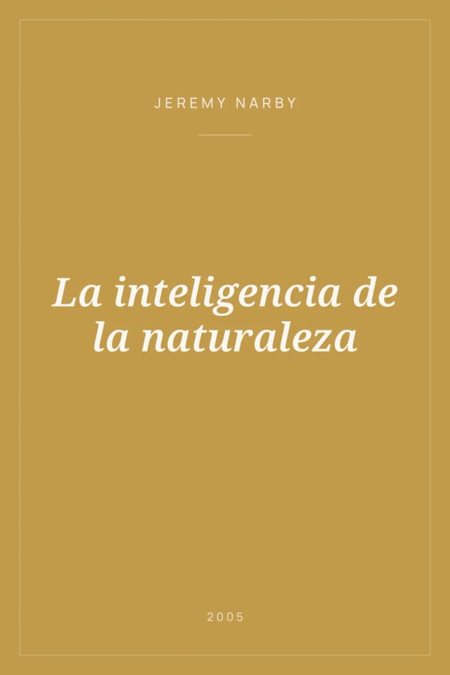 Portada de La inteligencia de la naturaleza