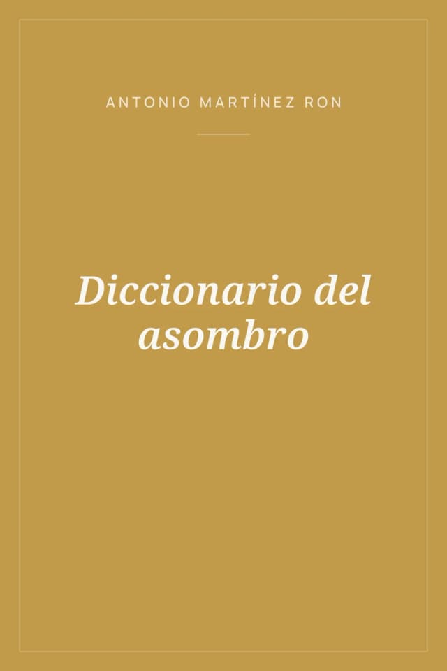 Portada de Diccionario del asombro