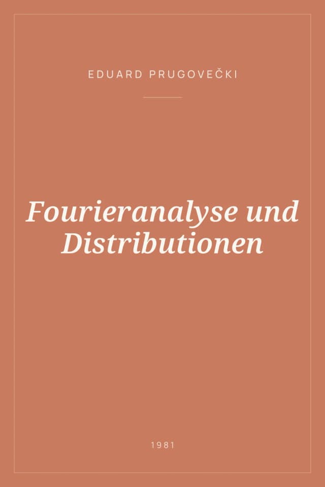 Portada de Fourieranalyse und Distributionen