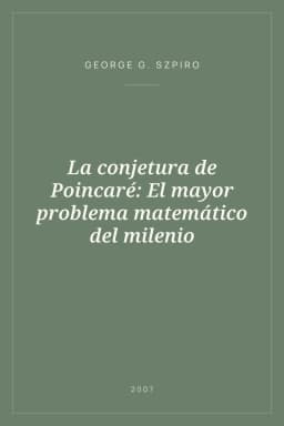 Portada de La conjetura de Poincaré: El mayor problema matemático del milenio