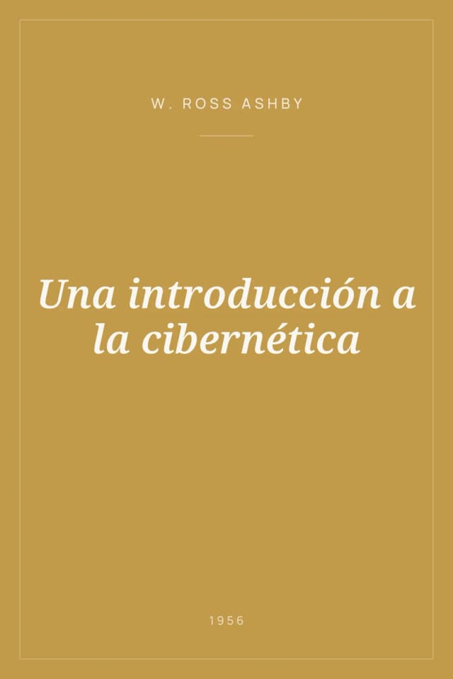 Portada de Una introducción a la cibernética
