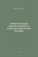 Portada de Análisis Funcional, Espacios de Sobolev y Ecuaciones Diferenciales Parciales