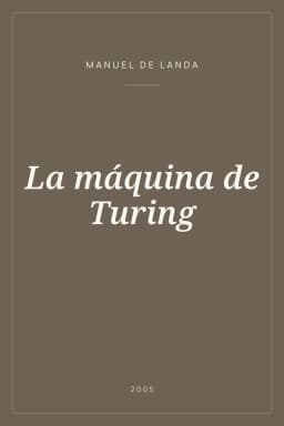 Portada de La máquina de Turing