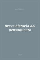 Portada de Breve historia del pensamiento