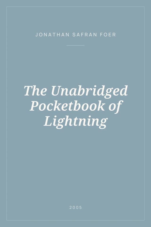 Portada de The Unabridged Pocketbook of Lightning