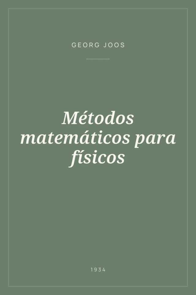 Portada de Métodos matemáticos para físicos