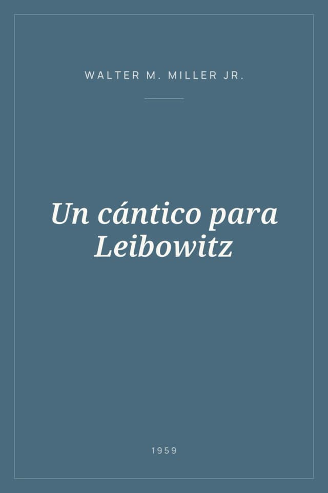 Portada de Un cántico para Leibowitz