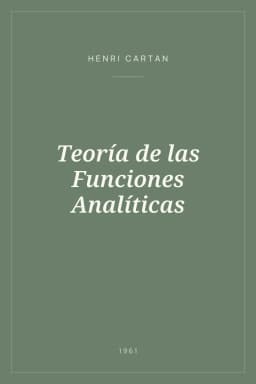 Portada de Teoría de las Funciones Analíticas