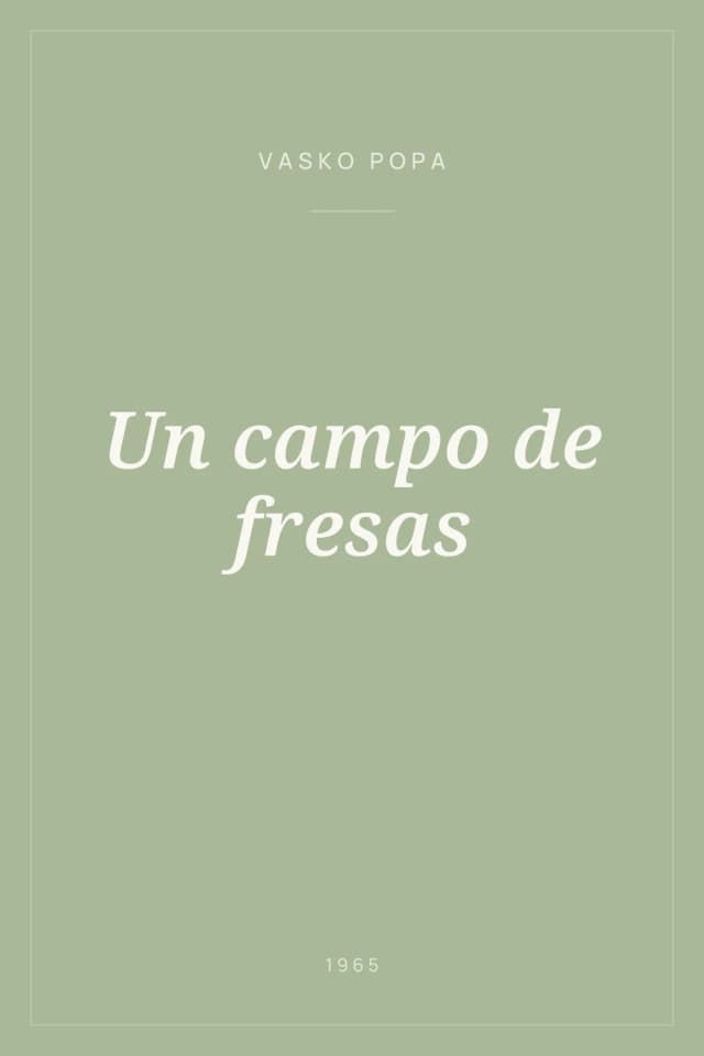 Portada de Un campo de fresas