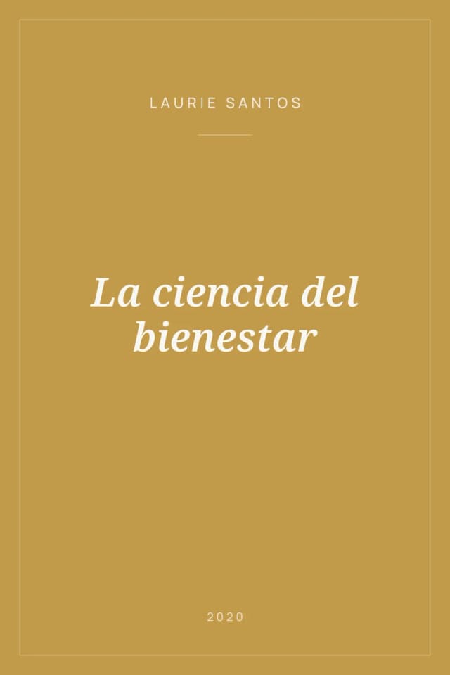 Portada de La ciencia del bienestar