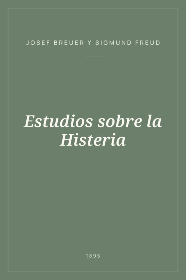 Portada de Estudios sobre la Histeria