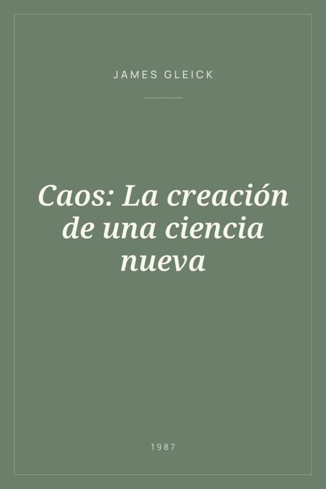 Portada de Caos: La creación de una ciencia nueva
