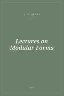 Portada de Lectures on Modular Forms